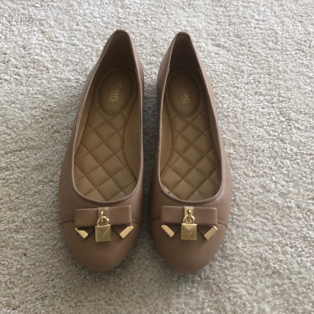 Cream colored Michael Kors flats